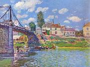 Alfred Sisley Bridge at Spain oil painting artist